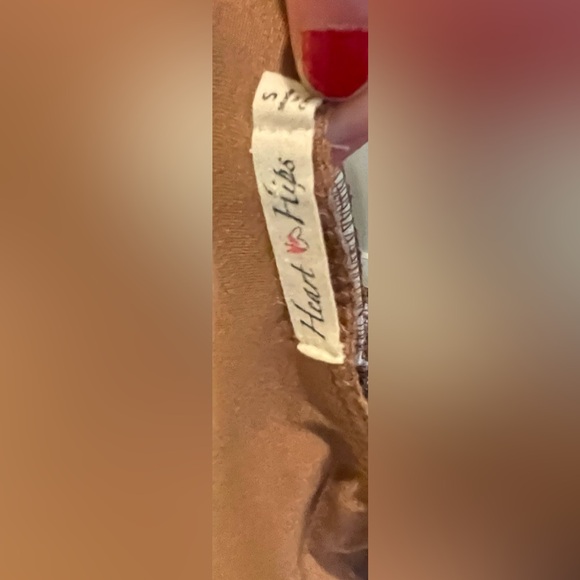 Women’s Brown Stretchy Strapless Bodycon Tube  Full Length Dress W/Slit Size S - Picture 7 of 11